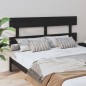 vidaXL Cabecero de cama madera maciza de pino negro 164x3x81 cm vidaXL Cabecero de cama madera maciza de pino negro 164x3x81 cm