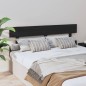 vidaXL Cabecero de cama madera maciza de pino negro 164x3x81 cm vidaXL Cabecero de cama madera maciza de pino negro 164x3x81 cm