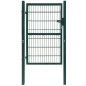 vidaXL Cancela de valla 2D individual verde 106x210 cm vidaXL Cancela de valla 2D individual verde 106x210 cm