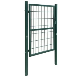 vidaXL Cancela de valla 2D individual verde 106x210 cm