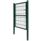 vidaXL Cancela de valla 2D individual verde 106x210 cm vidaXL Cancela de valla 2D individual verde 106x210 cm