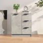 vidaXL Aparador de madera contrachapada gris hormigón 60x30x70 cm vidaXL Aparador de madera contrachapada gris hormigón 60x30x70 cm