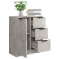 vidaXL Aparador de madera contrachapada gris hormigón 60x30x70 cm vidaXL Aparador de madera contrachapada gris hormigón 60x30x70 cm