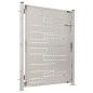 vidaXL Puerta de jardín de acero inoxidable 100x125 cm vidaXL Puerta de jardín de acero inoxidable 100x125 cm