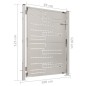 vidaXL Puerta de jardín de acero inoxidable 100x125 cm vidaXL Puerta de jardín de acero inoxidable 100x125 cm