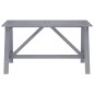 vidaXL Juego de comedor de jardín 5 pzas madera maciza de acacia gris