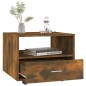 vidaXL Mesa de centro madera de ingeniería roble ahumado 55x55x40 cm