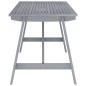 vidaXL Juego de comedor de jardín 5 pzas madera maciza de acacia gris