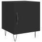 vidaXL Mesita de noche madera de ingeniería negro 40x40x50 cm vidaXL Mesita de noche madera de ingeniería negro 40x40x50 cm