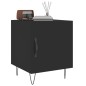 vidaXL Mesita de noche madera de ingeniería negro 40x40x50 cm vidaXL Mesita de noche madera de ingeniería negro 40x40x50 cm