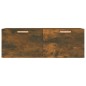 vidaXL Armario pared madera contrachapada roble ahumado 100x36,5x35 cm vidaXL Armario pared madera contrachapada roble ahumado 100x36,5x35 cm