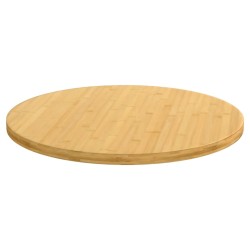 vidaXL Tablero de mesa de bambú Ø90x2,5 cm