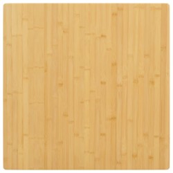 vidaXL Tablero de mesa de bambú 70x70x2,5 cm