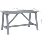 vidaXL Juego de comedor de jardín 5 pzas madera maciza de acacia gris