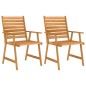 vidaXL Juego de comedor para jardín 3 piezas madera maciza de acacia vidaXL Juego de comedor para jardín 3 piezas madera maciza de acacia