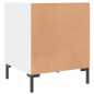 vidaXL Mesitas de noche 2 uds madera de ingeniería blanco 40x40x50 cm vidaXL Mesitas de noche 2 uds madera de ingeniería blanco 40x40x50 cm