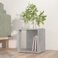 vidaXL Mesa auxiliar madera contrachapada gris hormigón 33x33x34,5 cm vidaXL Mesa auxiliar madera contrachapada gris hormigón 33x33x34,5 cm