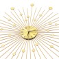 vidaXL Reloj de pared de metal dorado 70 cm vidaXL Reloj de pared de metal dorado 70 cm
