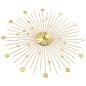 vidaXL Reloj de pared de metal dorado 70 cm vidaXL Reloj de pared de metal dorado 70 cm
