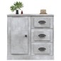 vidaXL Aparador de madera contrachapada gris hormigón 70x35,5x67,5 cm vidaXL Aparador de madera contrachapada gris hormigón 70x35,5x67,5 cm
