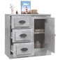 vidaXL Aparador de madera contrachapada gris hormigón 70x35,5x67,5 cm vidaXL Aparador de madera contrachapada gris hormigón 70x35,5x67,5 cm