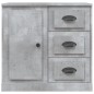 vidaXL Aparador de madera contrachapada gris hormigón 70x35,5x67,5 cm vidaXL Aparador de madera contrachapada gris hormigón 70x35,5x67,5 cm