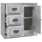 vidaXL Aparador de madera contrachapada gris hormigón 70x35,5x67,5 cm vidaXL Aparador de madera contrachapada gris hormigón 70x35,5x67,5 cm