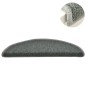 vidaXL Alfombras de peldaños de escalera 15 uds verde oscuro 56x17x3cm vidaXL Alfombras de peldaños de escalera 15 uds verde oscuro 56x17x3cm