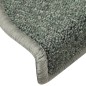 vidaXL Alfombras de peldaños de escalera 15 uds verde oscuro 56x17x3cm vidaXL Alfombras de peldaños de escalera 15 uds verde oscuro 56x17x3cm