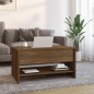 vidaXL Mesa de centro madera contrachapada roble marrón 80x50x40 cm vidaXL Mesa de centro madera contrachapada roble marrón 80x50x40 cm