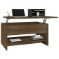 vidaXL Mesa de centro madera contrachapada roble marrón 80x50x40 cm vidaXL Mesa de centro madera contrachapada roble marrón 80x50x40 cm