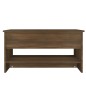 vidaXL Mesa de centro madera contrachapada roble marrón 80x50x40 cm vidaXL Mesa de centro madera contrachapada roble marrón 80x50x40 cm