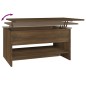 vidaXL Mesa de centro madera contrachapada roble marrón 80x50x40 cm vidaXL Mesa de centro madera contrachapada roble marrón 80x50x40 cm