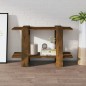vidaXL Estantería/divisor de espacios color roble ahumado 80x30x51 cm vidaXL Estantería/divisor de espacios color roble ahumado 80x30x51 cm