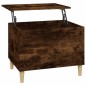 vidaXL Mesa de centro madera contrachapada roble ahumado 60x44,5x45 cm vidaXL Mesa de centro madera contrachapada roble ahumado 60x44,5x45 cm