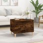 vidaXL Mesa de centro madera contrachapada roble ahumado 60x44,5x45 cm vidaXL Mesa de centro madera contrachapada roble ahumado 60x44,5x45 cm