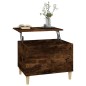 vidaXL Mesa de centro madera contrachapada roble ahumado 60x44,5x45 cm vidaXL Mesa de centro madera contrachapada roble ahumado 60x44,5x45 cm