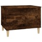 vidaXL Mesa de centro madera contrachapada roble ahumado 60x44,5x45 cm vidaXL Mesa de centro madera contrachapada roble ahumado 60x44,5x45 cm