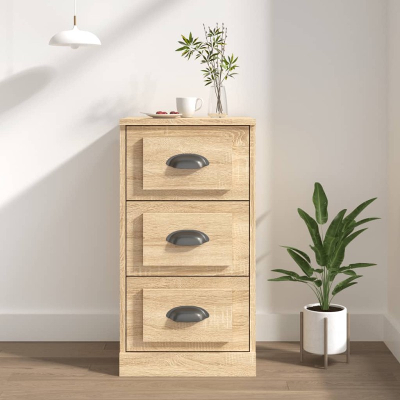 vidaXL Aparador de madera contrachapada roble Sonoma 36x35,5x67,5 cm vidaXL Aparador de madera contrachapada roble Sonoma 36x35,5x67,5 cm