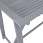 vidaXL Mesa y sillas de bar de jardín 7 pzas gris madera maciza acacia vidaXL Mesa y sillas de bar de jardín 7 pzas gris madera maciza acacia