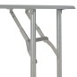 vidaXL Juego de comedor plegable con estante 3 pzas MDF y acero gris vidaXL Juego de comedor plegable con estante 3 pzas MDF y acero gris