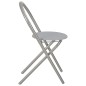 vidaXL Juego de comedor plegable con estante 3 pzas MDF y acero gris vidaXL Juego de comedor plegable con estante 3 pzas MDF y acero gris