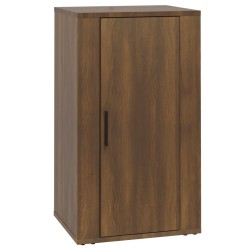 vidaXL Aparador de madera contrachapada marrón roble 40x33x70 cm