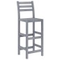 vidaXL Mesa y sillas de bar de jardín 7 pzas gris madera maciza acacia vidaXL Mesa y sillas de bar de jardín 7 pzas gris madera maciza acacia