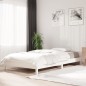 vidaXL Cama apilable de madera pino maciza blanca 100x200 cm vidaXL Cama apilable de madera pino maciza blanca 100x200 cm