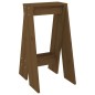 vidaXL Taburetes 2 uds madera maciza de pino marrón miel 40x40x75 cm