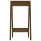 vidaXL Taburetes 2 uds madera maciza de pino marrón miel 40x40x75 cm