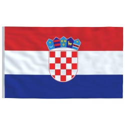 vidaXL Bandera de Croacia 90x150 cm