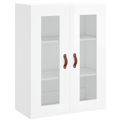 vidaXL Armario de pared blanco brillante 69,5x34x90 cm