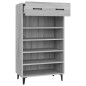 vidaXL Mueble zapatero madera contrachapada gris Sonoma 60x35x105 cm vidaXL Mueble zapatero madera contrachapada gris Sonoma 60x35x105 cm